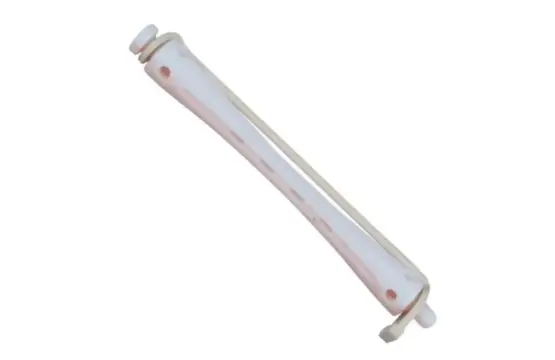 Eurostil Bigudi Plástico Largo Blanco Rosa 12 Ud N6